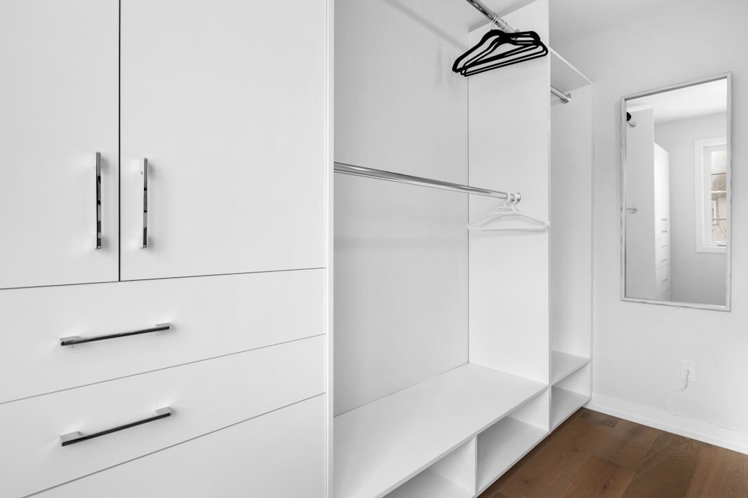 small organized closet