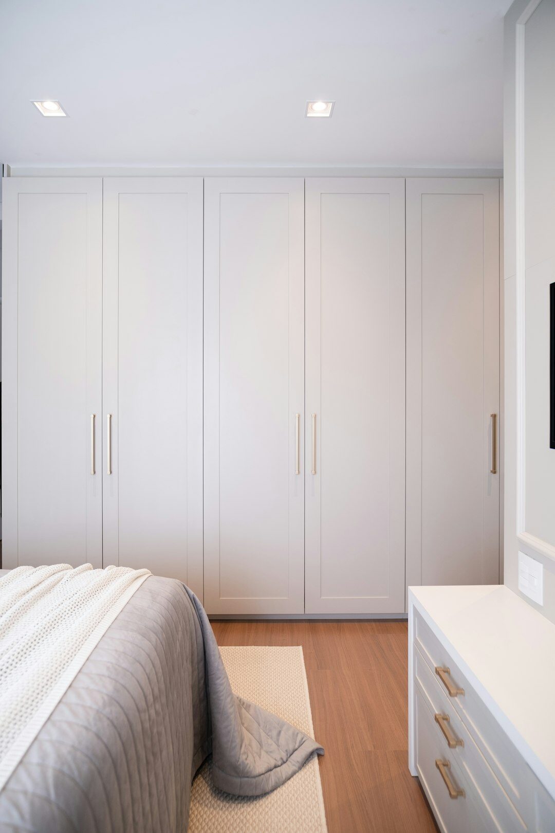 tidy bedroom closet