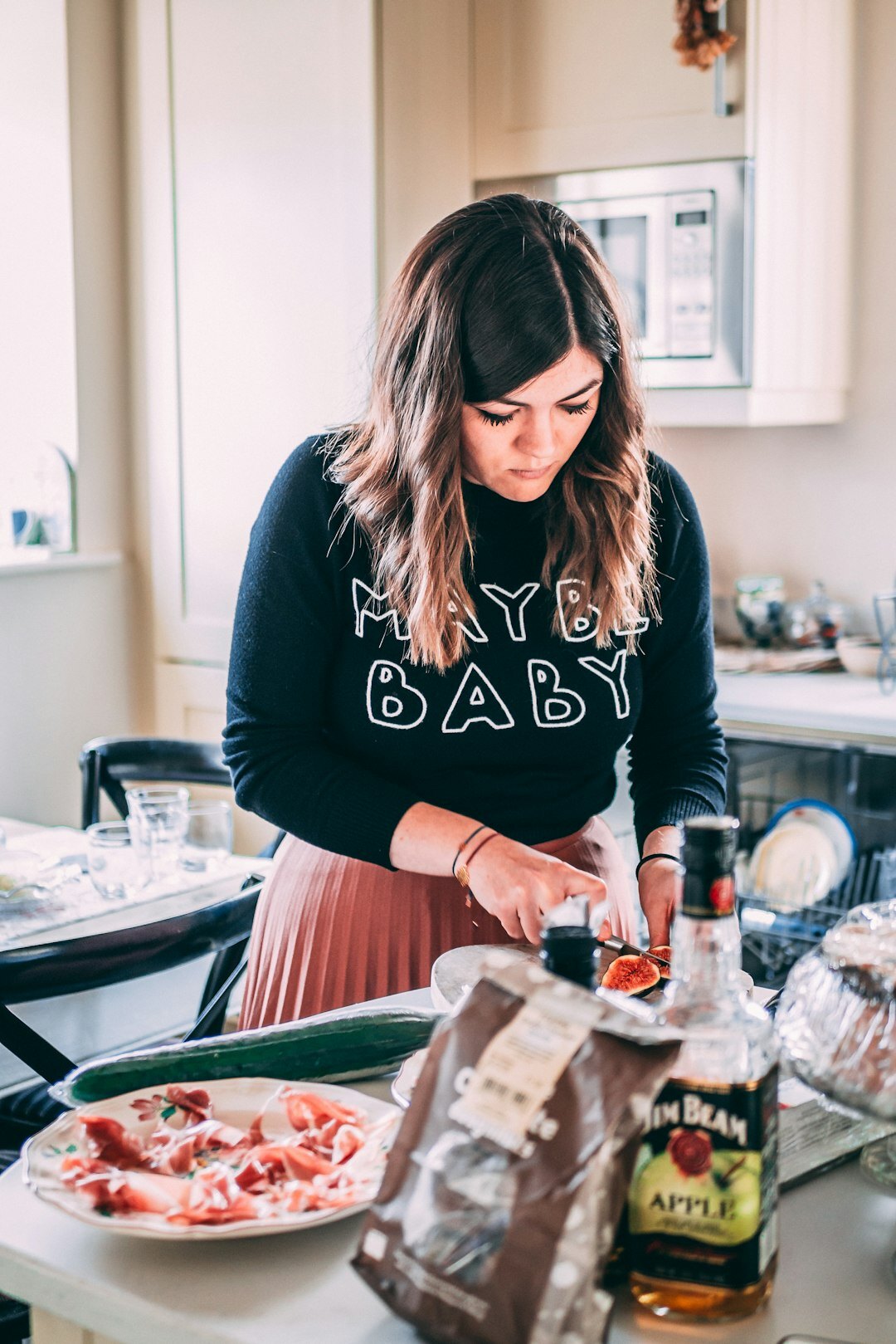 woman preparing meal